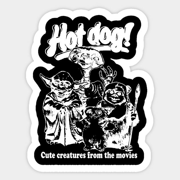 Hot dogs Sticker by TheCosmicTradingPost